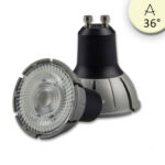 GU10 Vollspektrum LED Strahler 7W COB, 36°, 2700K, dimmbar