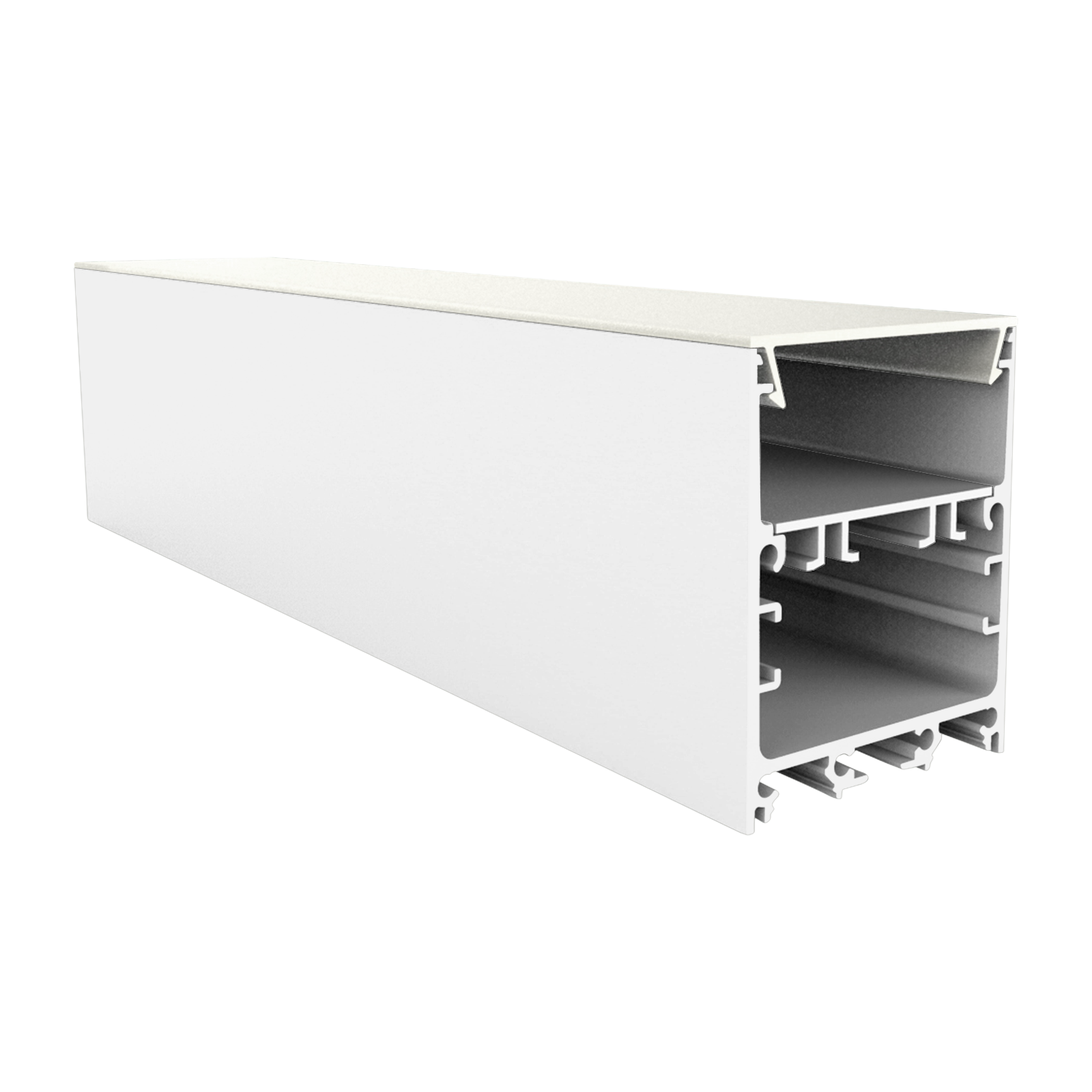 412001055000-4 PC61_32 (2m) Cover FLAT opal satiniert (65% TL) f. LED Leuchtenprofil Exo-TI1_32 – Bild 4