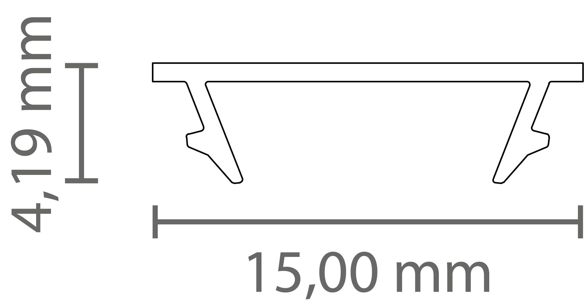 418000150000-1 PC41_13 (80m) Cover FLAT opal satiniert (65% TL) f. LED Alu-Profile Exo-A1/A1F/A2/A2F | auf Rolle – Bild 1