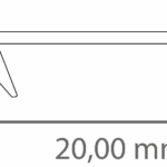 PC45_16 (3m) Cover FLAT schwarz (55% TL) f. LED Alu-Profile Exo-F1/F1H/F2/N1/N2/T3/T3H/T5/V2