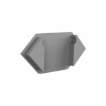 PETG-T5_16 Endkappe f. LED Alu-Profil Exo-T5_16 + Cover PC45_16 | alu-silber