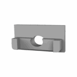 PETG-F1/F1H_16 Endkappe f. LED Alu-Profile Exo-F1 u. F1H_16 + Cover PC45_16 | alu-silber