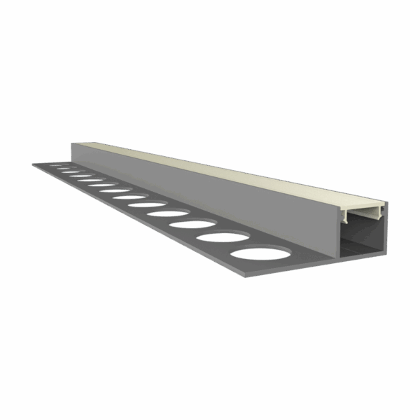 Exo-F0_10 ALU ELOXIERT (2m) | LED Fliesen-Abschlussprofil | LED max.10mm | direct+ultraslim