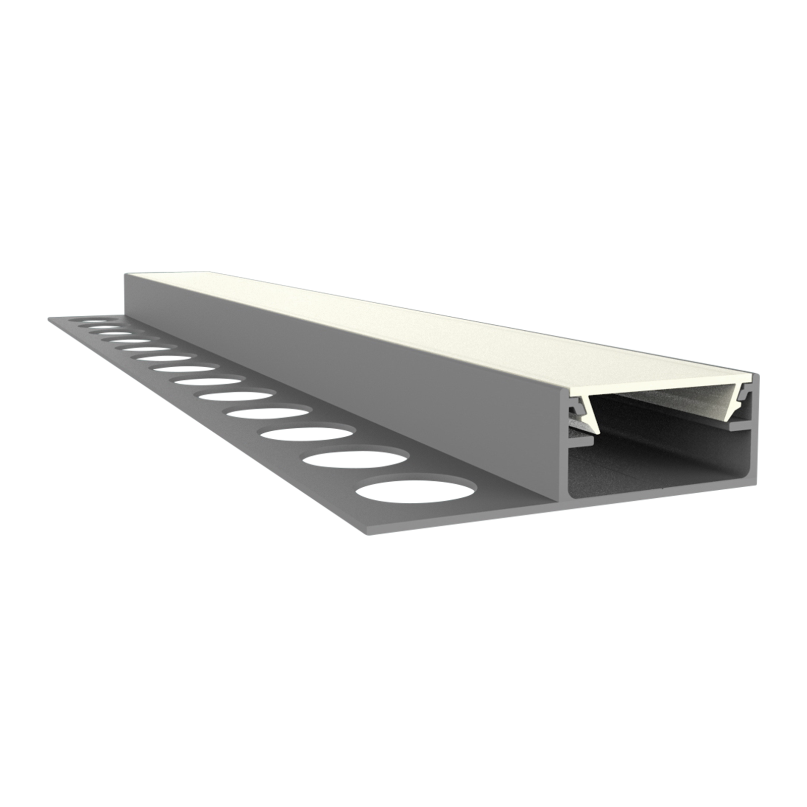 612000838010-1 Exo-F1H_16 ALU ELOXIERT (2m) | LED Fliesen-Abschlussprofil | LED max.16mm | direct+narrow – Bild 1