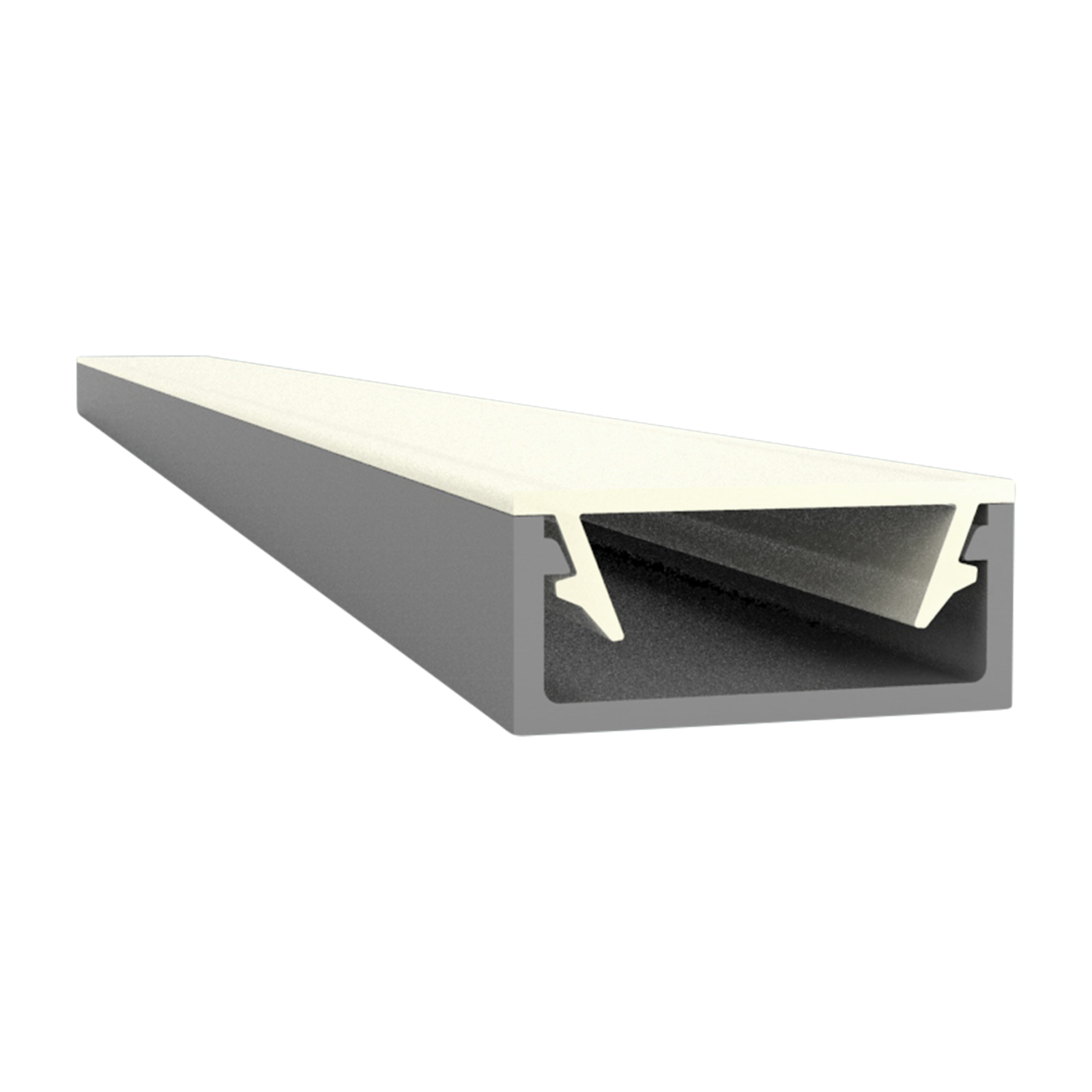 613000113306-1 Exo-A1_13 ALU ELOXIERT (3m) | LED Aufbauprofil | LED max.13mm | ultraflat – Bild 1