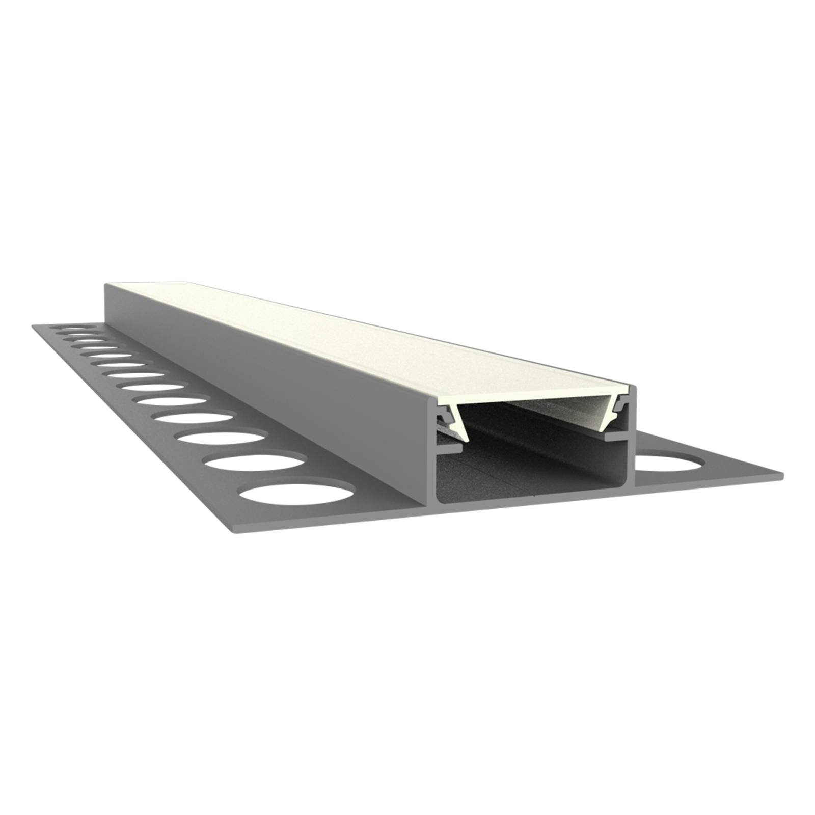 613000858010-1 Exo-F1_16 ALU ELOXIERT (3m) | LED Fliesen-Mittelprofil | LED max.16mm | narrow – Bild 1