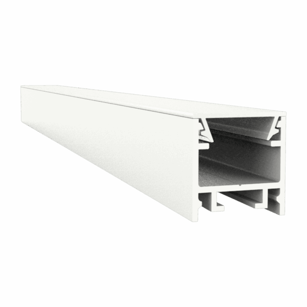 Exo-A2_13 ALU WHITE RAL9016 (2m) | LED Aufbauprofil | LED max.13mm | narrow
