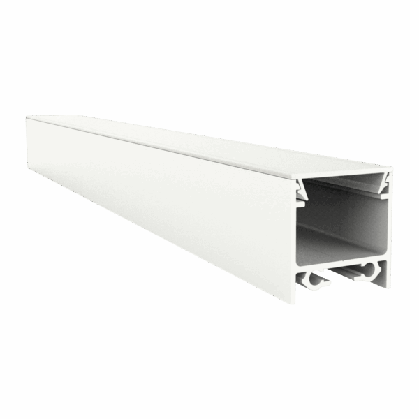 Exo-N2_16 ALU WHITE RAL9016 (2m) | LED Aufbauprofil | LED max.16mm | flat