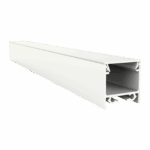 Exo-N2_16 ALU WHITE RAL9016 (3m) | LED Aufbauprofil | LED max.16mm | flat
