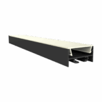 Exo-N3_24 ALU BLACK RAL9005 (2m) | LED Aufbauprofil | LED max.24mm | ultraflat+wide