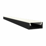 Exo-N1_16 ALU BLACK RAL9005 (3m) | LED Aufbauprofil | LED max.16mm | ultraflat