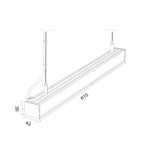 LED Pendelleuchte Iledo weiß lackiert 4000K 60 cm – Bild 2