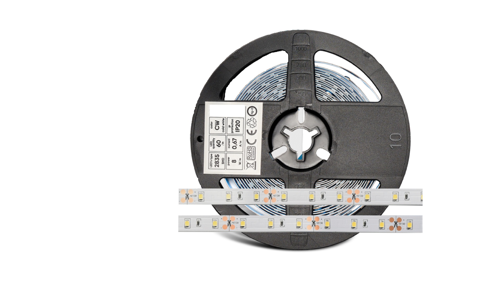 16-1050-01 FLEX LED TS 300, 2835 SMD, IP20, 12V, Warmweiß 3000K – Bild 1