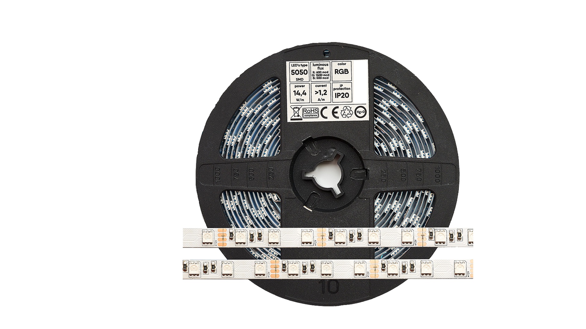 16-2016-03 M-FLEX LED PRO 300, 12V, IP65HS, 5050 SMD, RGB – Bild 1